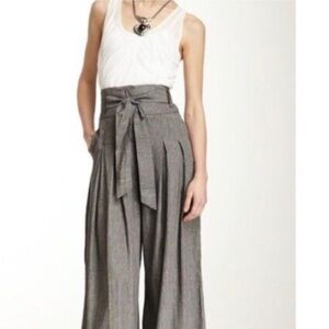 L.A.M.B. “Toffee” Cross-Dyed Linen balloon pants high waisted trousers sz 2